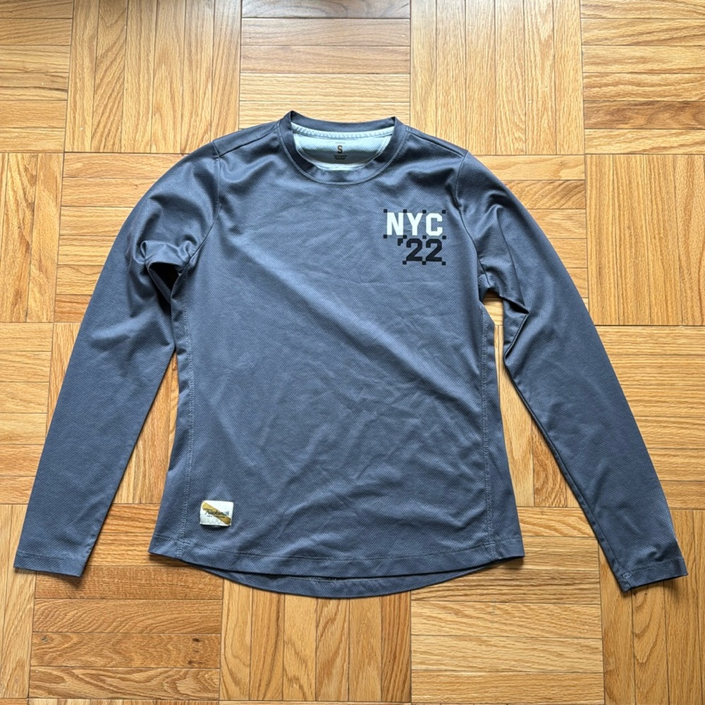 Tracksmith NYCM long sleeve shirt